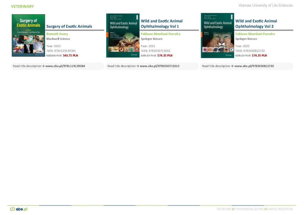 ONLINE EXHIBITION Veterinary Books and Textbooks
