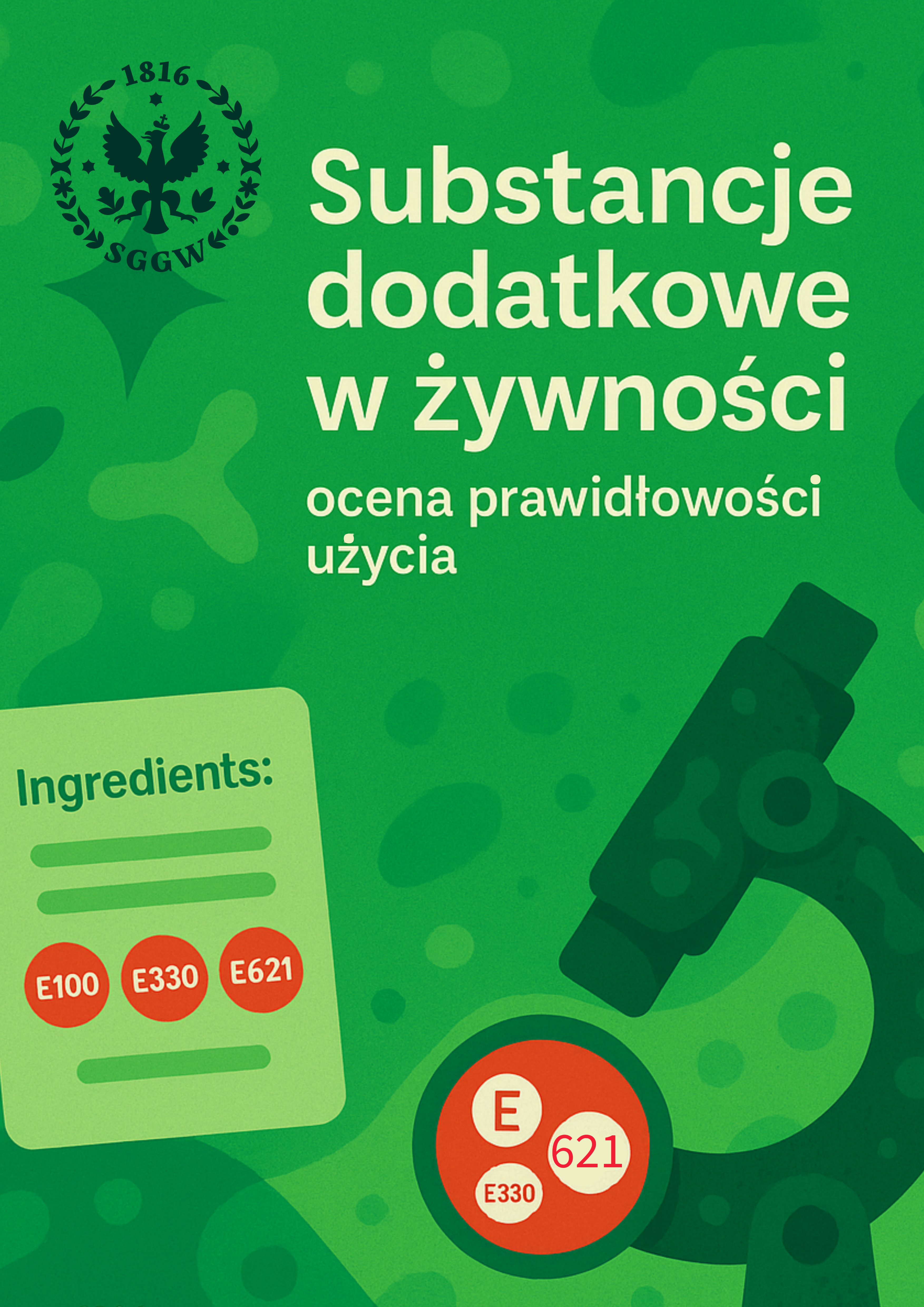 Rekrutacja na mikroprogram Substancje dodatkowe w żywności – ocena prawidłowości użycia na Wydziale Medycyny Weterynaryjnej SGGW.